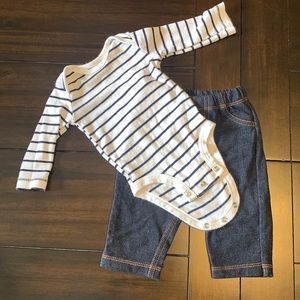 Carters Boy top and jegging set